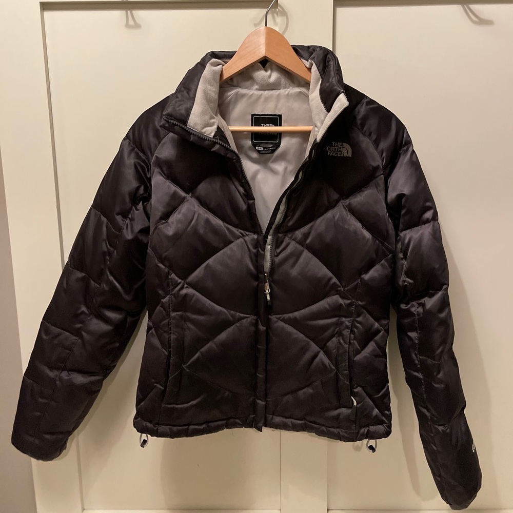 Black bomber north face jacket